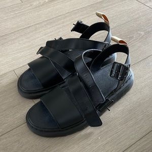 Dr. Martens Black Vegan Gryphon Sandals